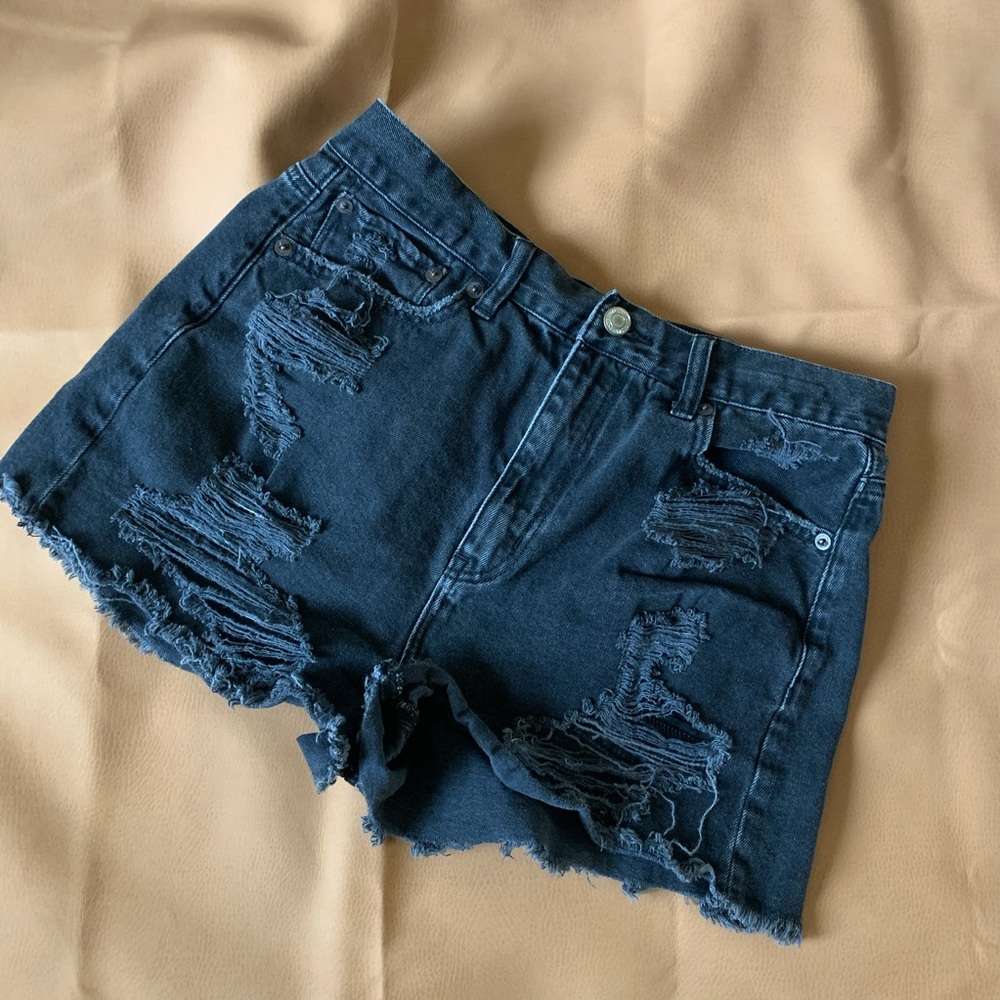 American Eagle Outfitters Black Mom Shorts